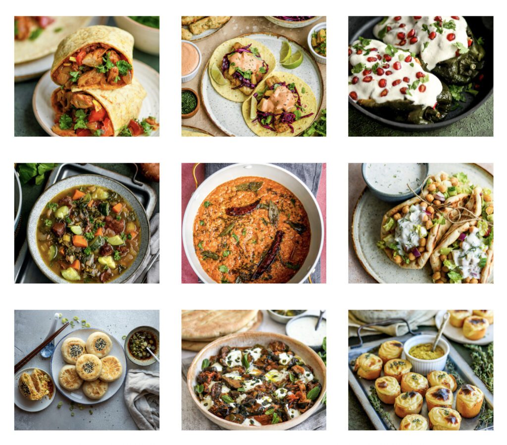 Best of Vegan Cookbook Preview - 9 images of some of the recipes from the book