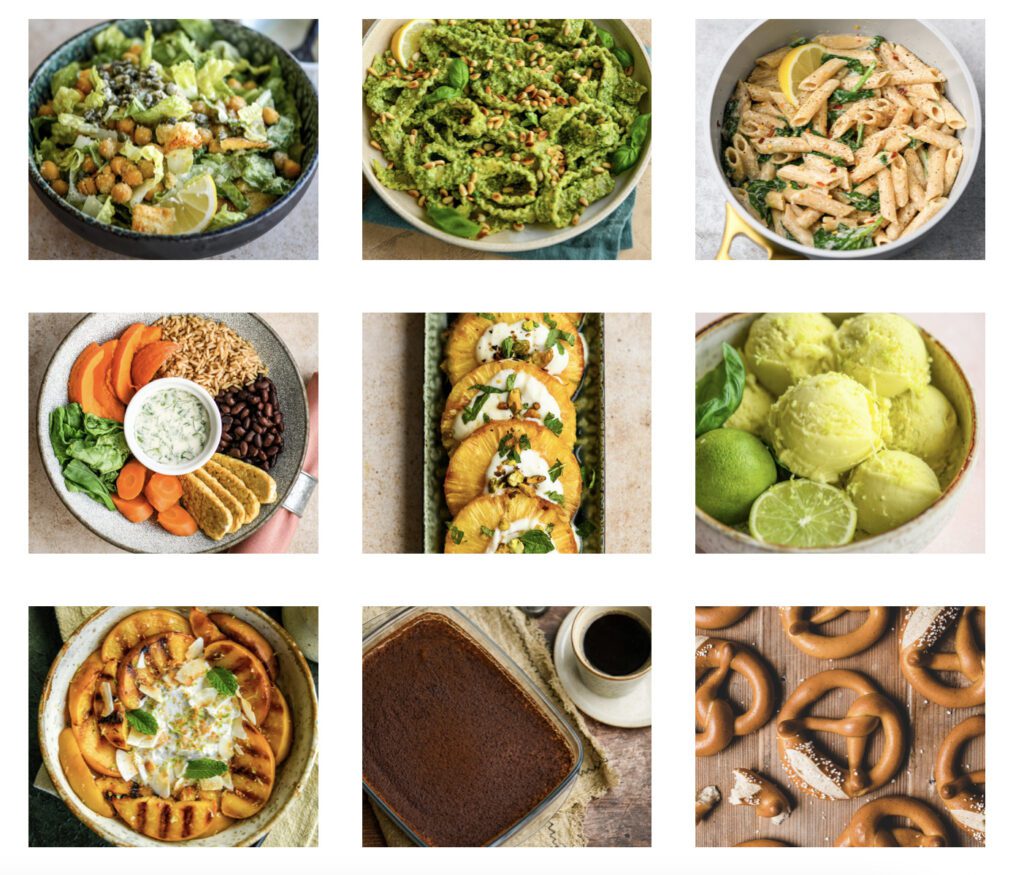 Best of Vegan Cookbook Preview - 9 images of some of the recipes from the book