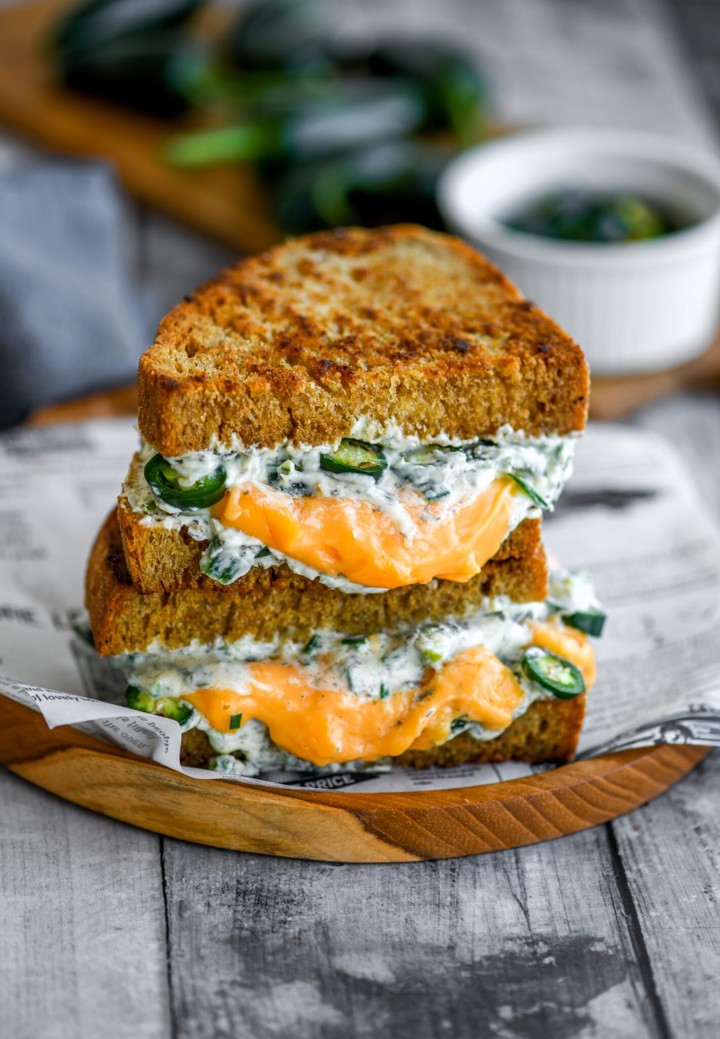The Best Vegan Jalapeño Popper Grilled Cheese